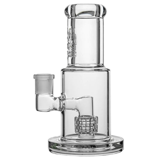 MINI STRAIGHT TUBE GLASS BONG WITH MATRIX PERC