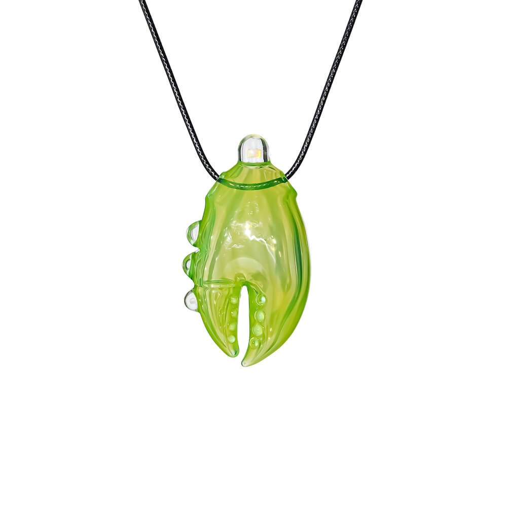 ORGANIC CLAW GLASS PENDANT- Premium borosilicate glass smoking accessories from Calibear Glass. Ideal for dabbing, providing smooth hits and durability. Shop high-quality dab rigs, water pipes, bongs, erig glasses and glass smoking accessories at Calibear Glass. Elevate your smoking experience with a durable and stylish glass dab rig. Free shipping on all orders.