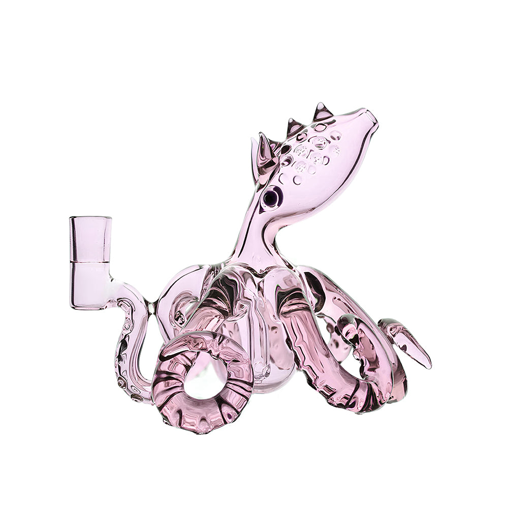 Calibear Octopus Dab Rig 5.5 inch handmade glass rig with 3 pinhole perc and 14.5mm joint