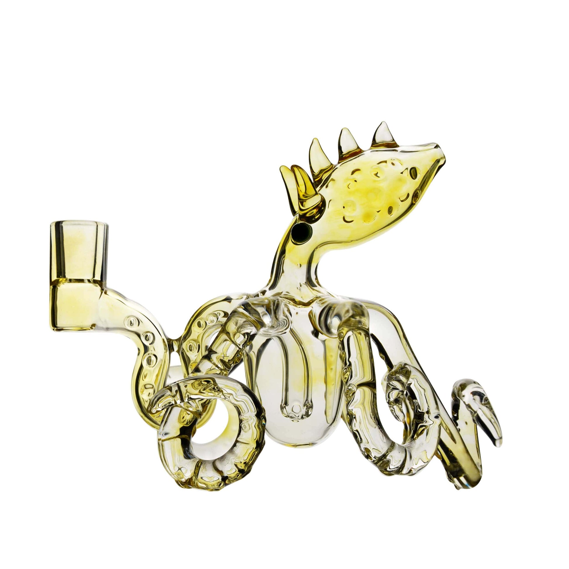 Calibear Octopus Dab Rig 5.5 inch handmade glass rig with 3 pinhole perc and 14.5mm joint