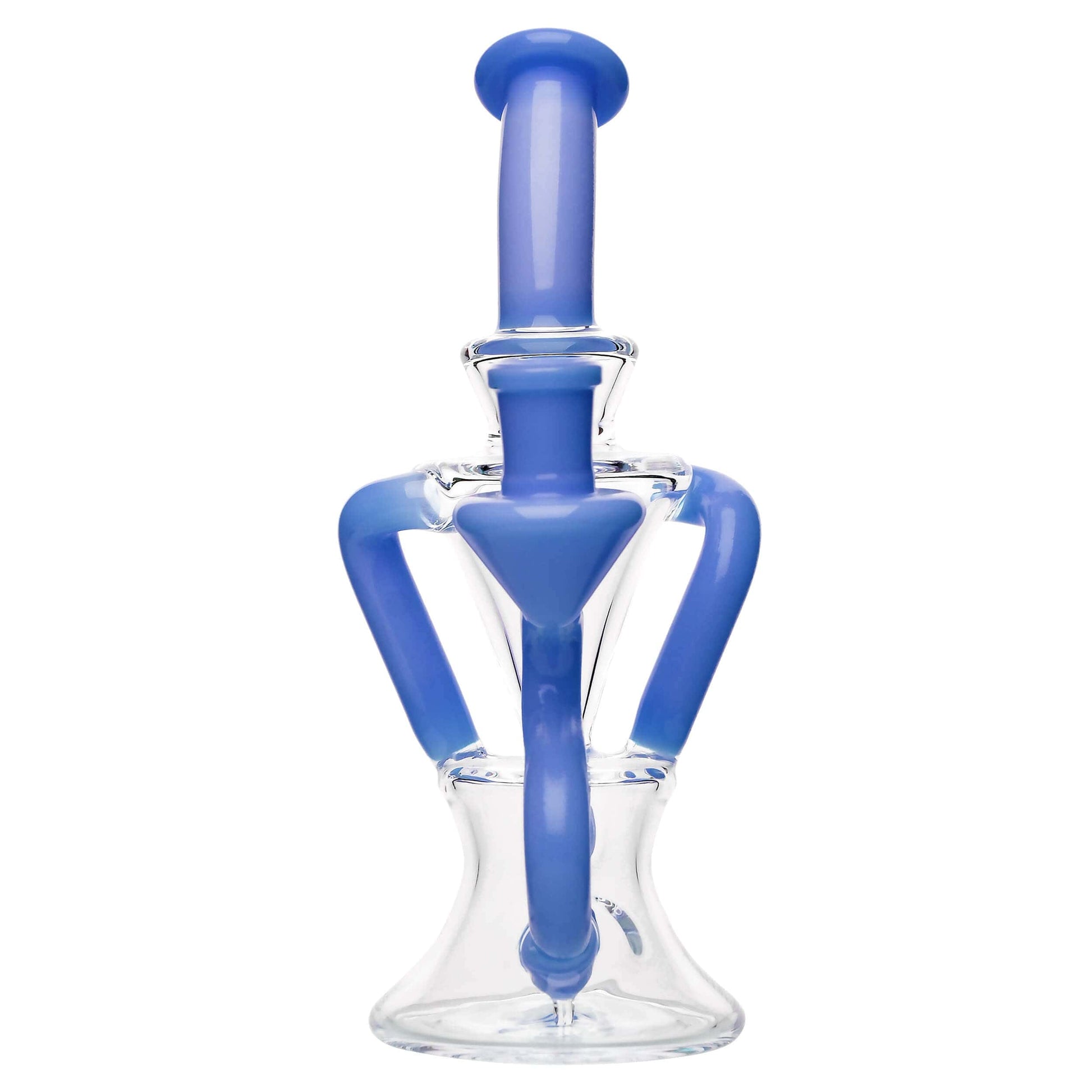 PREMIUM TWISTED RECYCLER RIG WITH COLOR-ACCENTED TUBES DAB RIG Calibear  