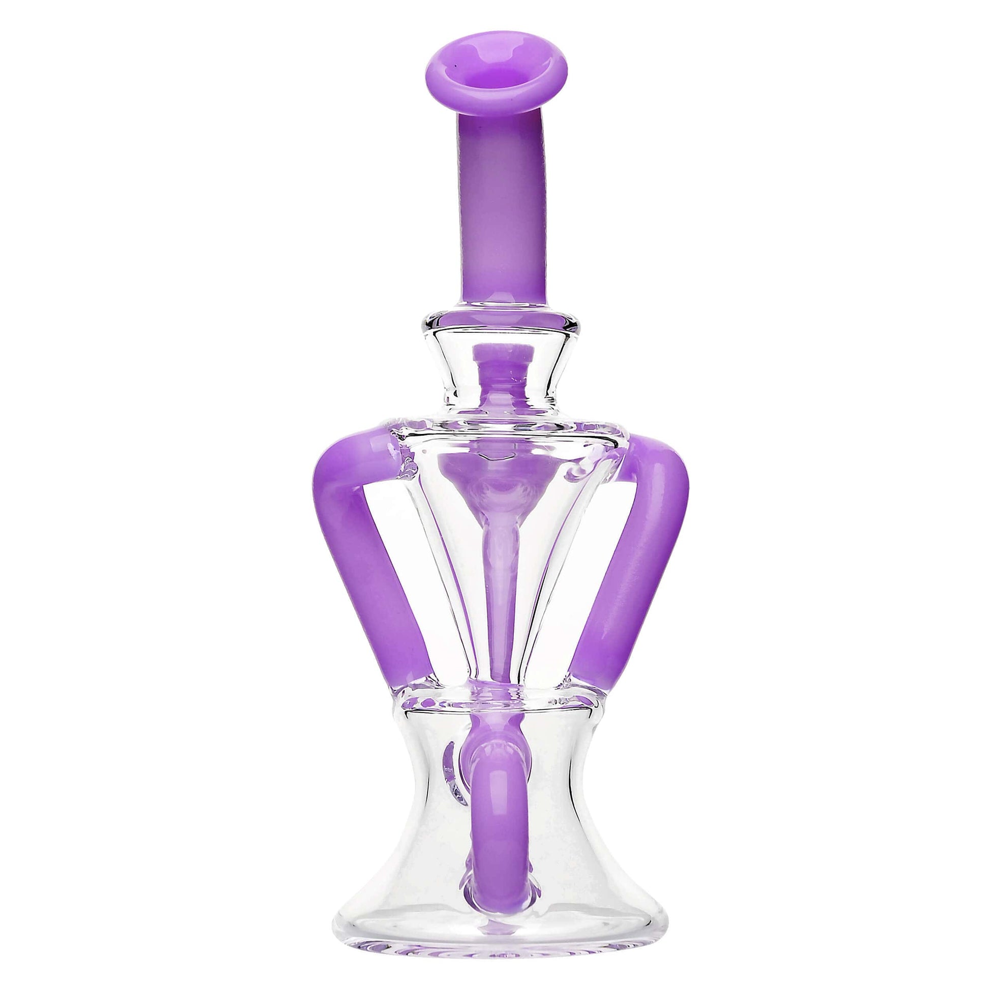 PREMIUM TWISTED RECYCLER RIG WITH COLOR-ACCENTED TUBES  Calibear  