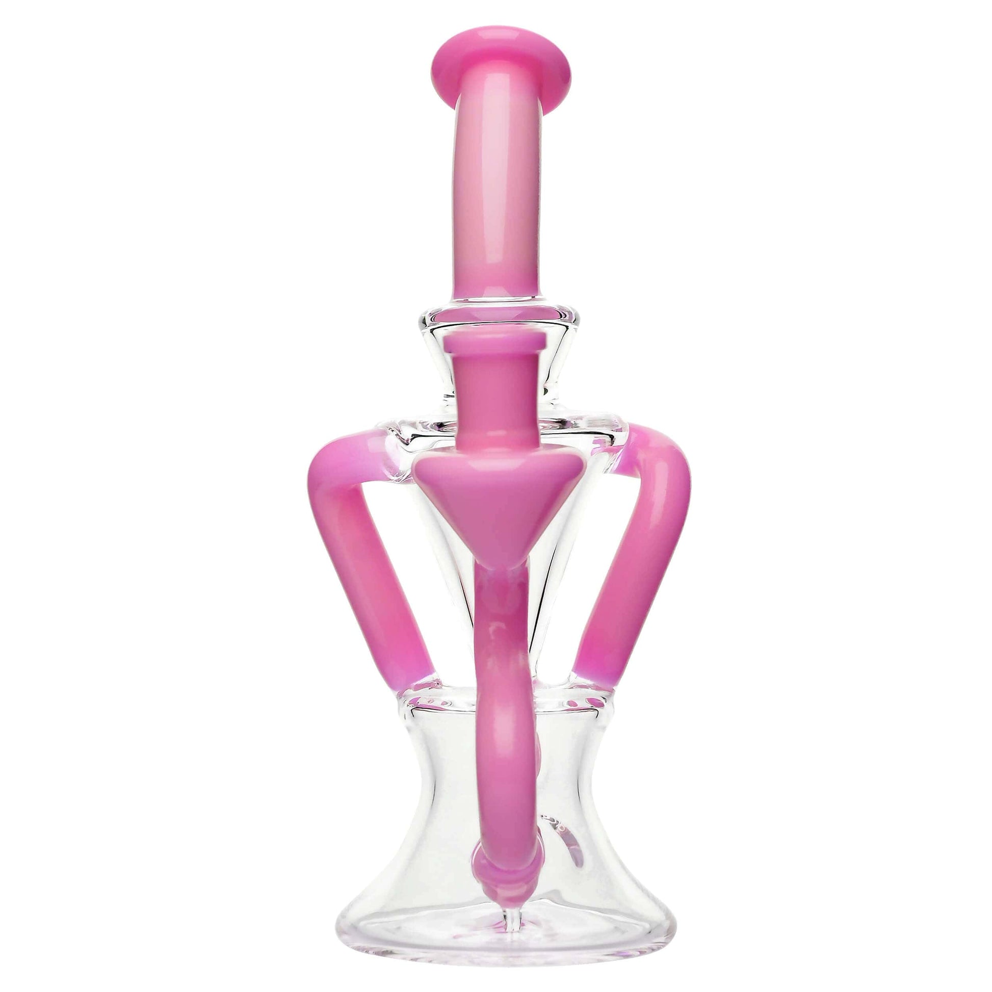 PREMIUM TWISTED RECYCLER RIG WITH COLOR-ACCENTED TUBES  Calibear  