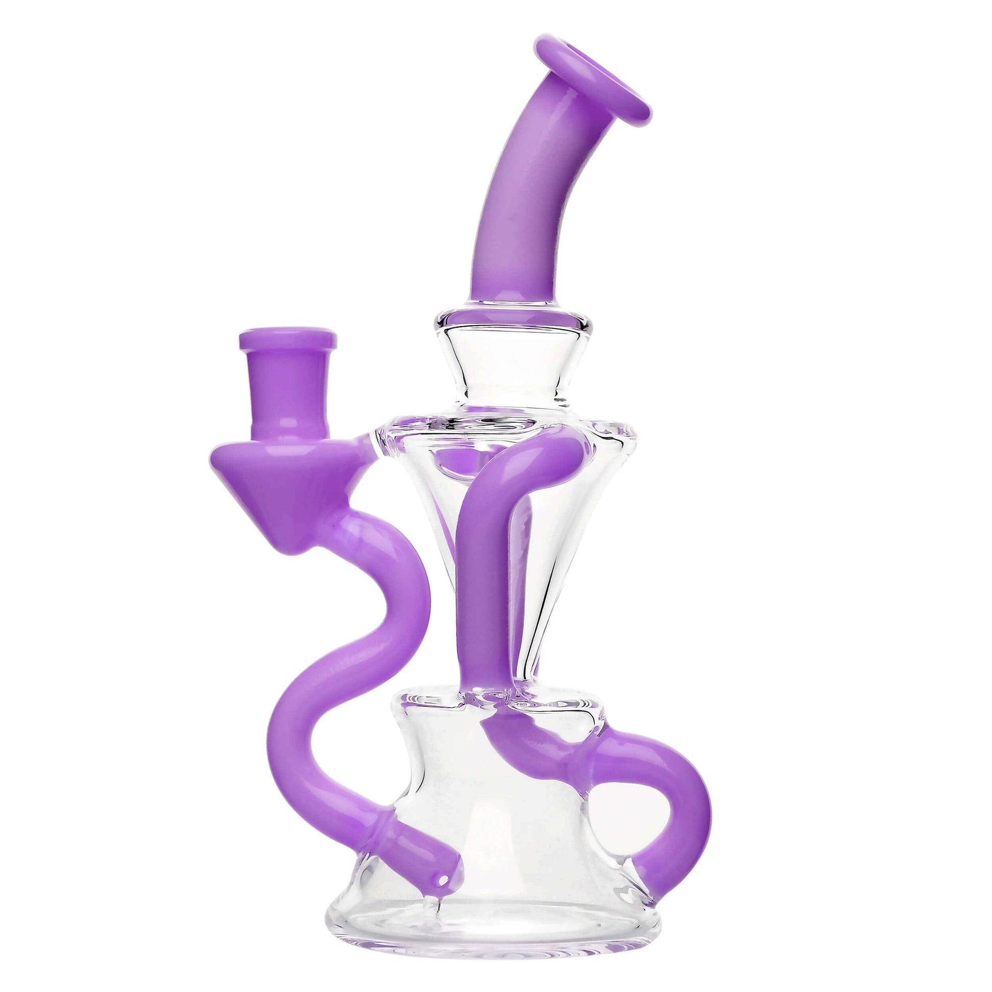 PREMIUM TWISTED RECYCLER RIG WITH COLOR-ACCENTED TUBES  Calibear  