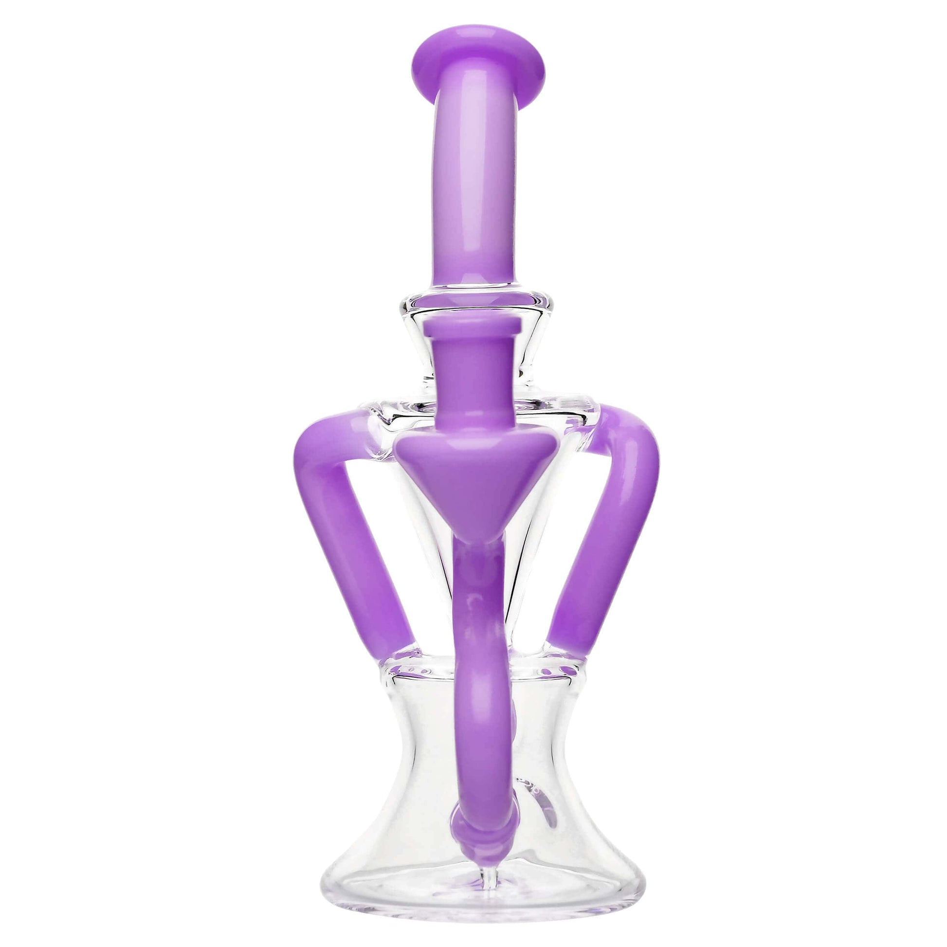 PREMIUM TWISTED RECYCLER RIG WITH COLOR-ACCENTED TUBES  Calibear  