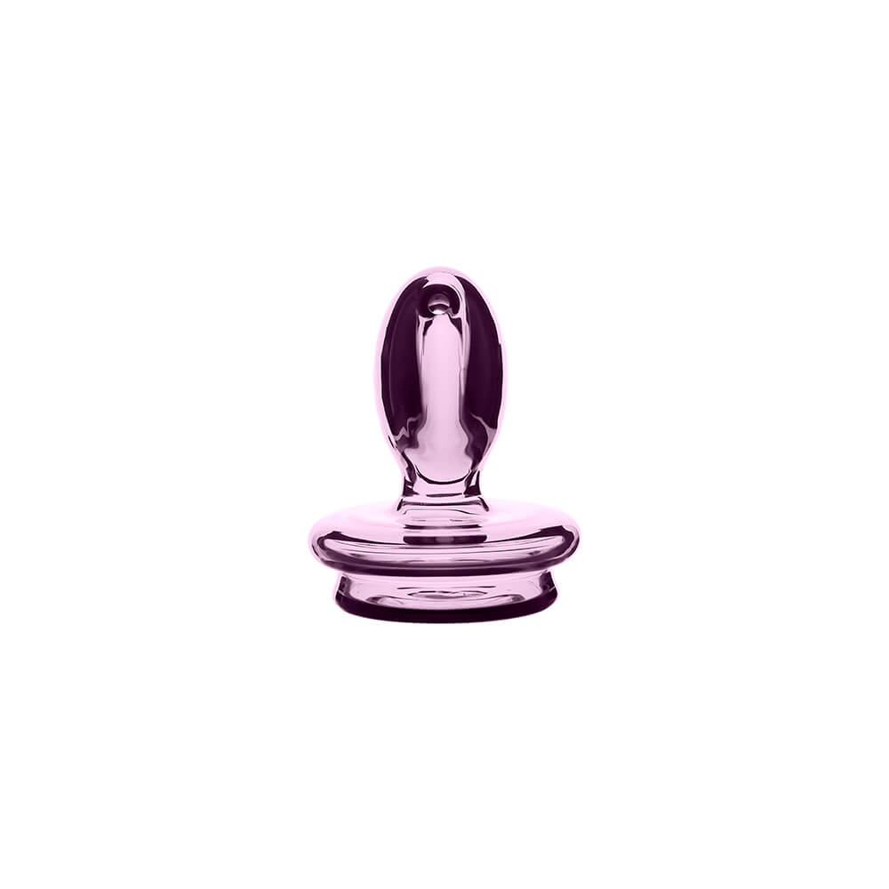 Calibear Pink Heart Dry Glass Attachment for Puffco Peak and Peak Pro smart rigs.