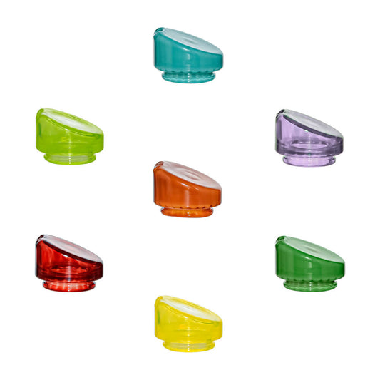 A variety of CaliBear premium US color glass mouthpiece replacements for Dr. Dabber Ghost 2 vaporizers.