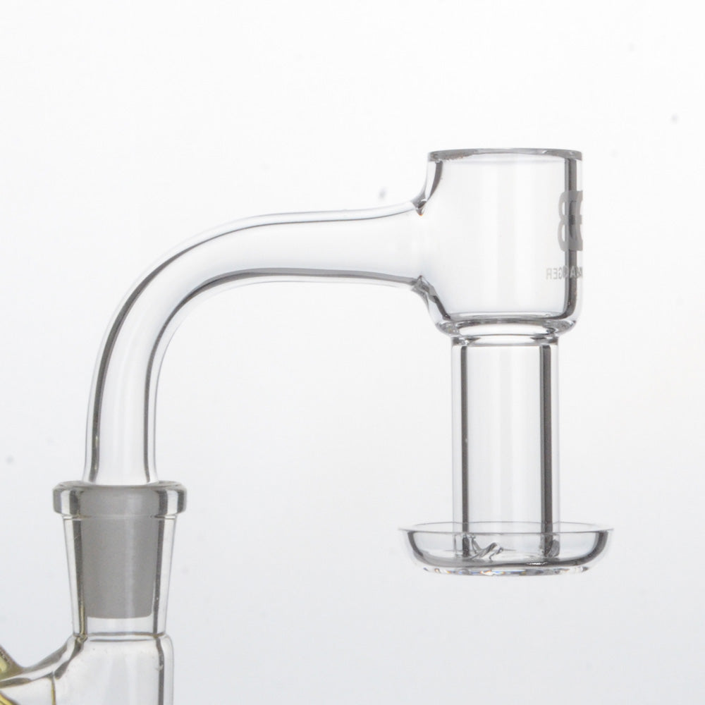 Calibear Premium Full Weld Mini Terp Slurper Quartz Banger with 25mm Vacuum Dish and Seamless Joint