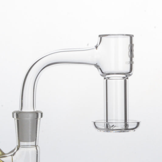 Calibear Premium Full Weld Mini Terp Slurper Quartz Banger with 25mm Vacuum Dish and Seamless Joint