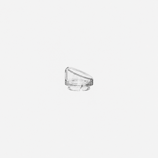 Calibear Premium Glass Mouthpiece for Puffco Proxy Core with compact angled design and borosilicate glass construction