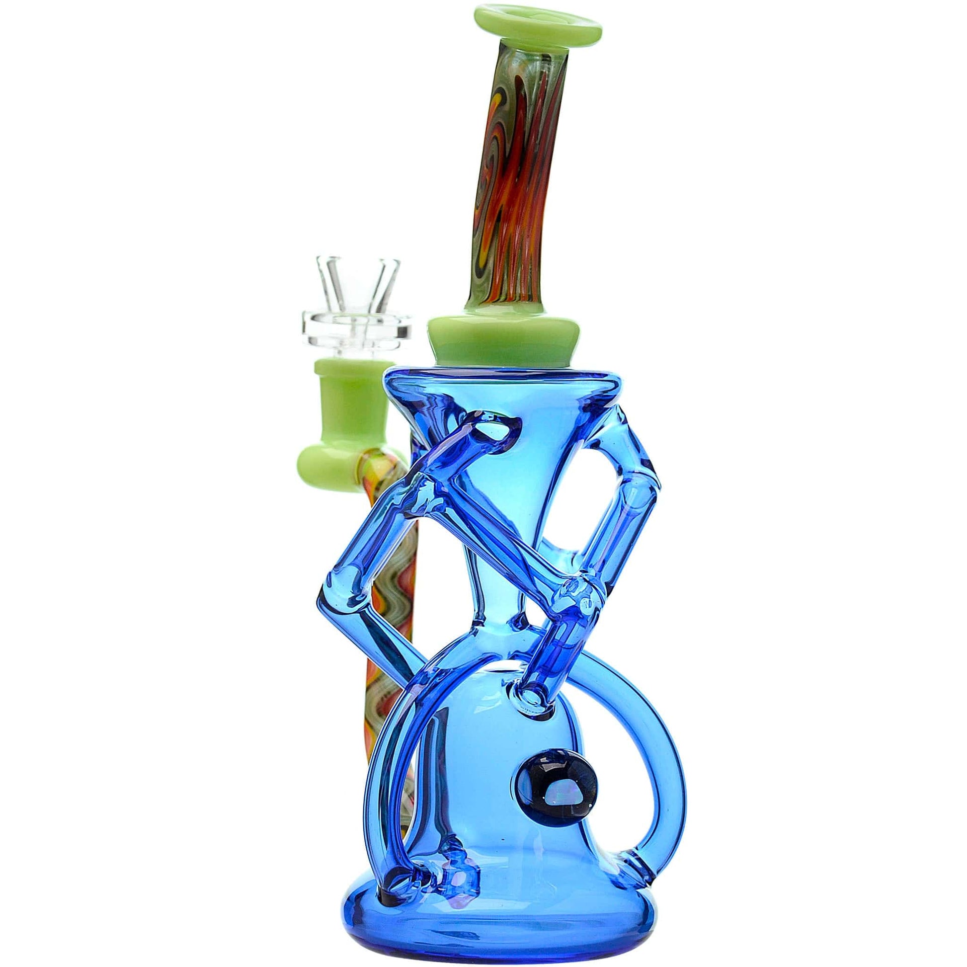 QUAD WIGWAG RECYCLER WITH OPAL | CALIBEAR Water Pipe Calibear 