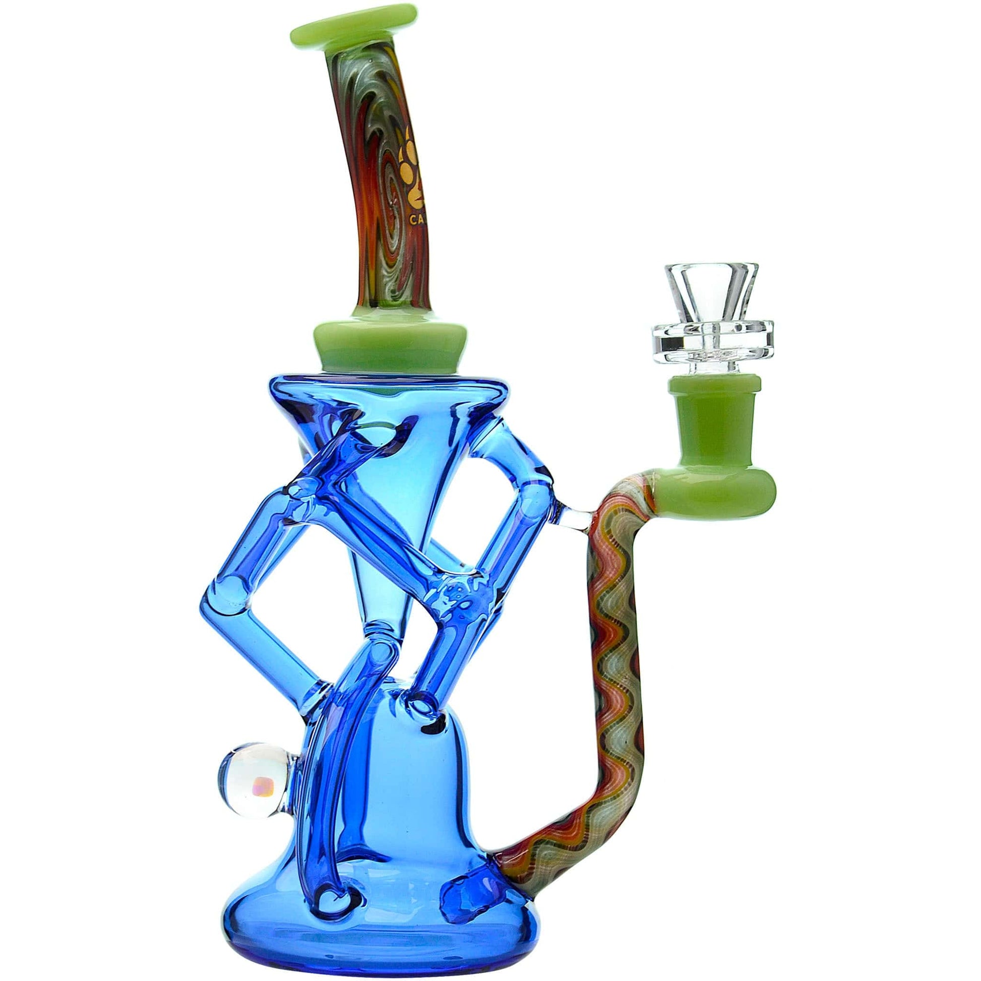 QUAD WIGWAG RECYCLER WITH OPAL | CALIBEAR Water Pipe Calibear 