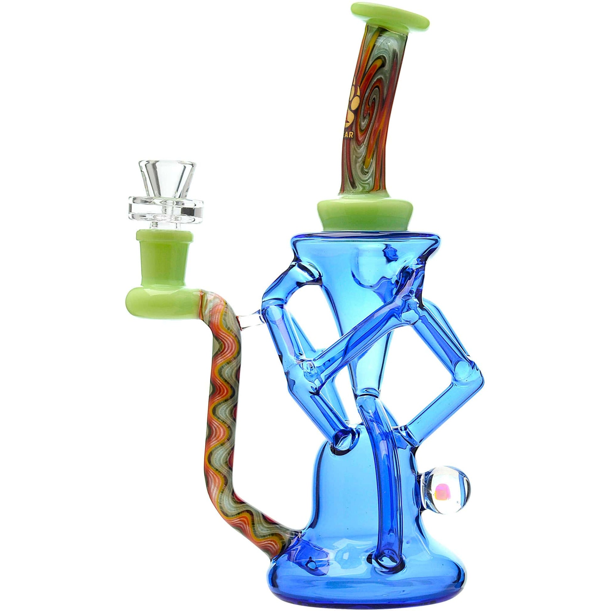 QUAD WIGWAG RECYCLER WITH OPAL | CALIBEAR Water Pipe Calibear 