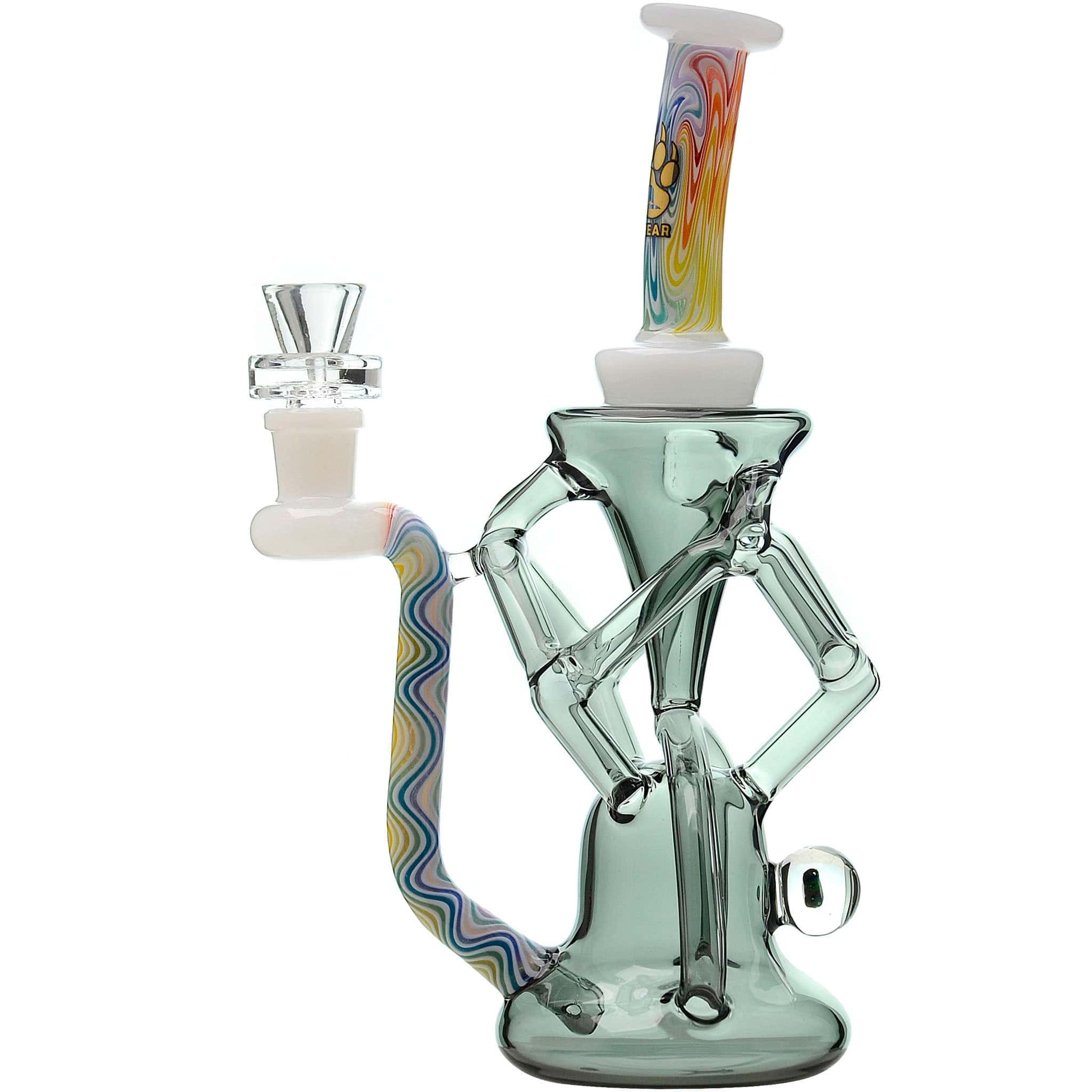 QUAD WIGWAG RECYCLER WITH OPAL | CALIBEAR Water Pipe Calibear 