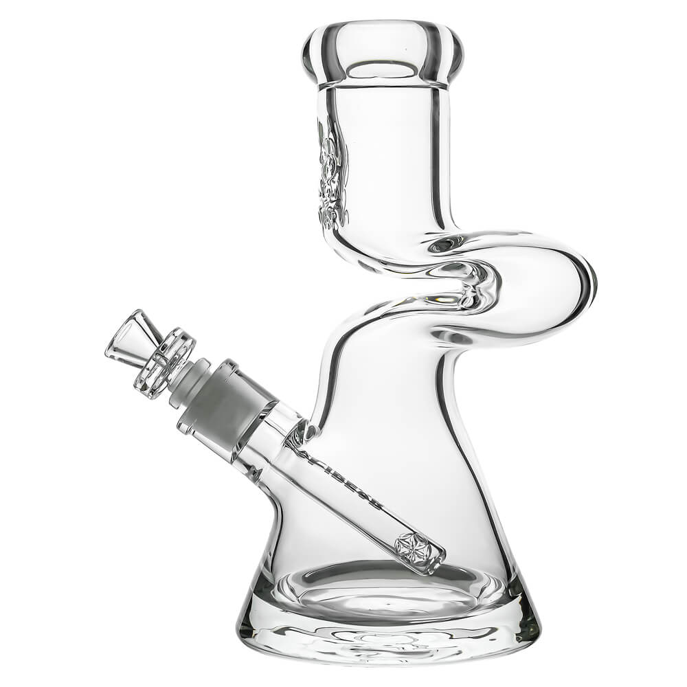 S-CURVE BEAKER GLASS WATER PIPE | CALIBEAR- Premium borosilicate glass water pipe, bong from Calibear Glass. Ideal for dabbing, providing smooth hits and durability. Shop high-quality dab rigs, water pipes, bongs, erig glasses and glass smoking accessories at Calibear Glass. Elevate your smoking experience with a durable and stylish glass dab rig. Free shipping on all orders.