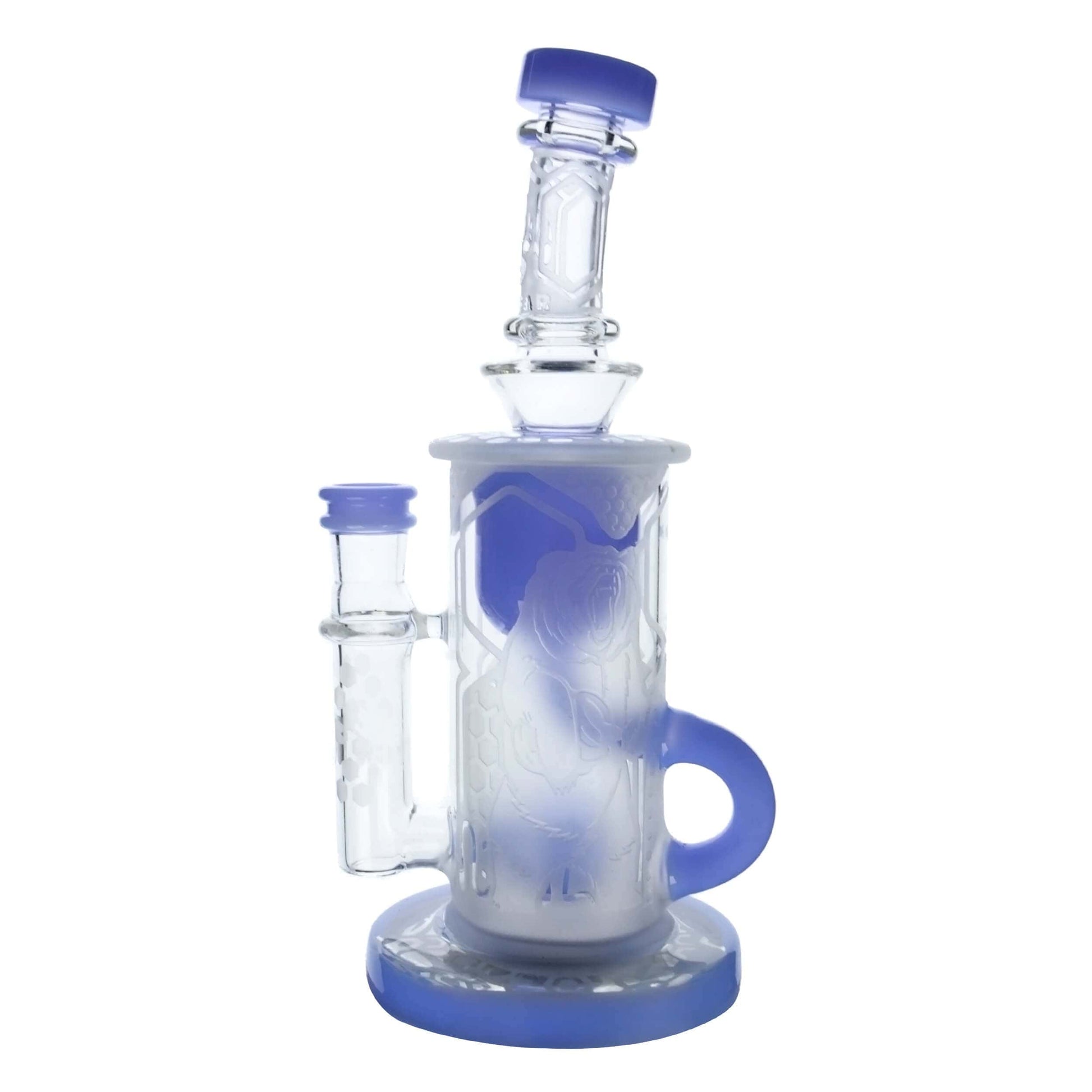 SANDBLASTED KLEIN RECYCLER DAB RIG Calibear  