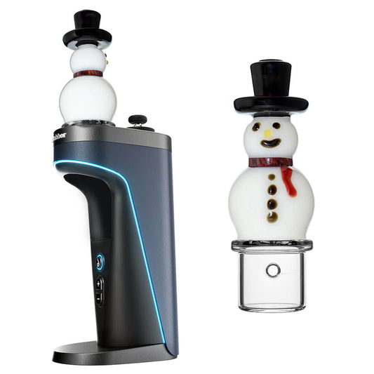 SNOWMAN GLASS TOP ATTACHMENT FOR DR.DABBER SWITCH 2 | CALIBEAR