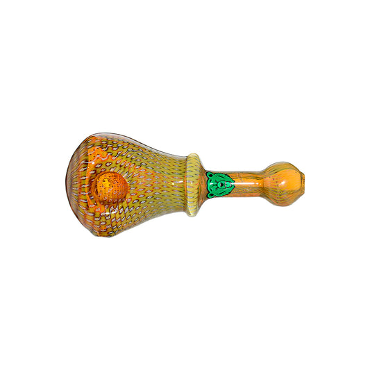 SPECKLED HEAD SPOON PIPE WITH SLIM HANDLE
