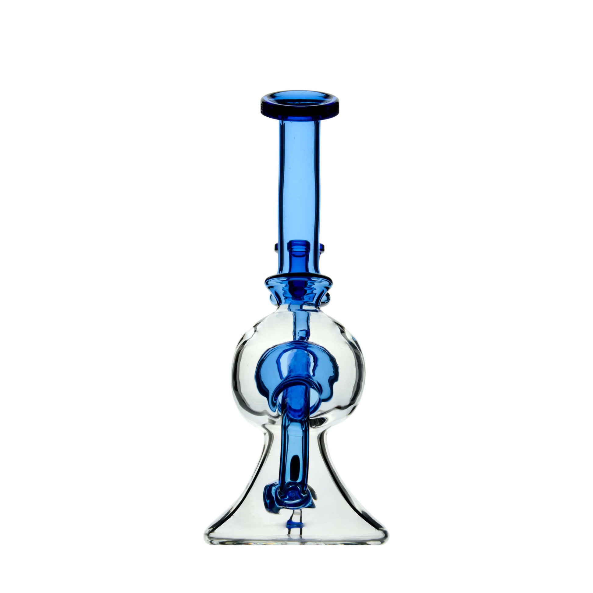 SPHERICAL RECYCLER GLASS DAB RIG | CALIBEAR- Premium borosilicate glass dab rig from Calibear Glass. Ideal for dabbing, providing smooth hits and durability. Shop high-quality dab rigs, water pipes, bongs, erig glasses and glass smoking accessories at Calibear Glass. Elevate your smoking experience with a durable and stylish glass dab rig. Free shipping on all orders.