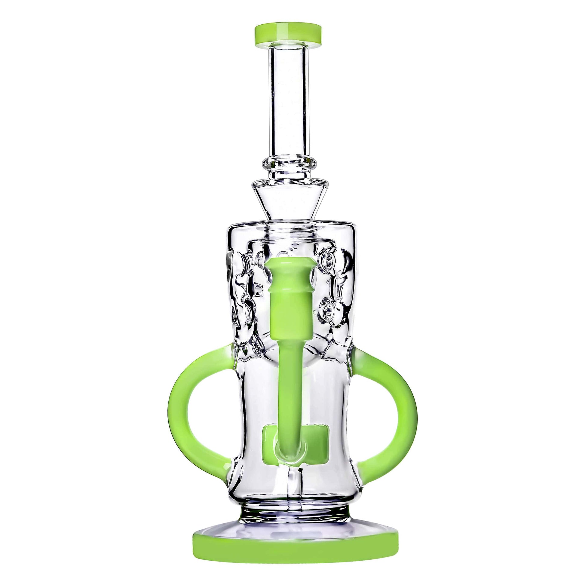 SWISS KLEIN RECYCLER WITH SLITTED PERC DAB RIG Calibear 