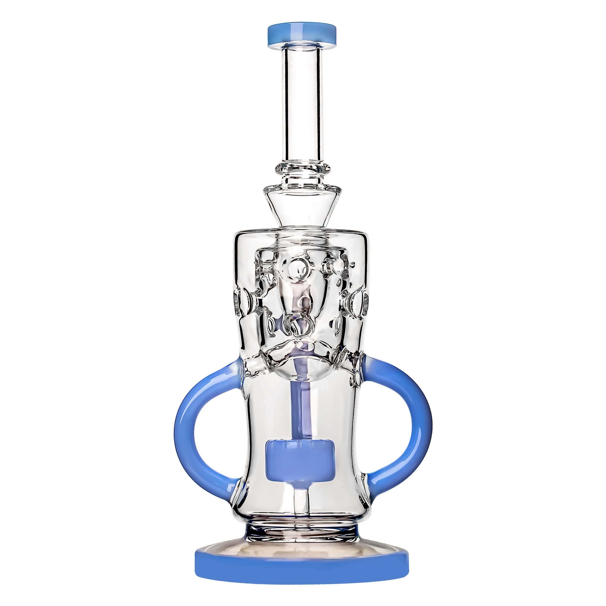 SWISS KLEIN RECYCLER WITH SLITTED PERC DAB RIG Calibear 