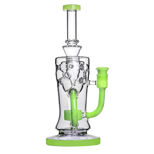 SWISS KLEIN RECYCLER WITH SLITTED PERC DAB RIG Calibear 