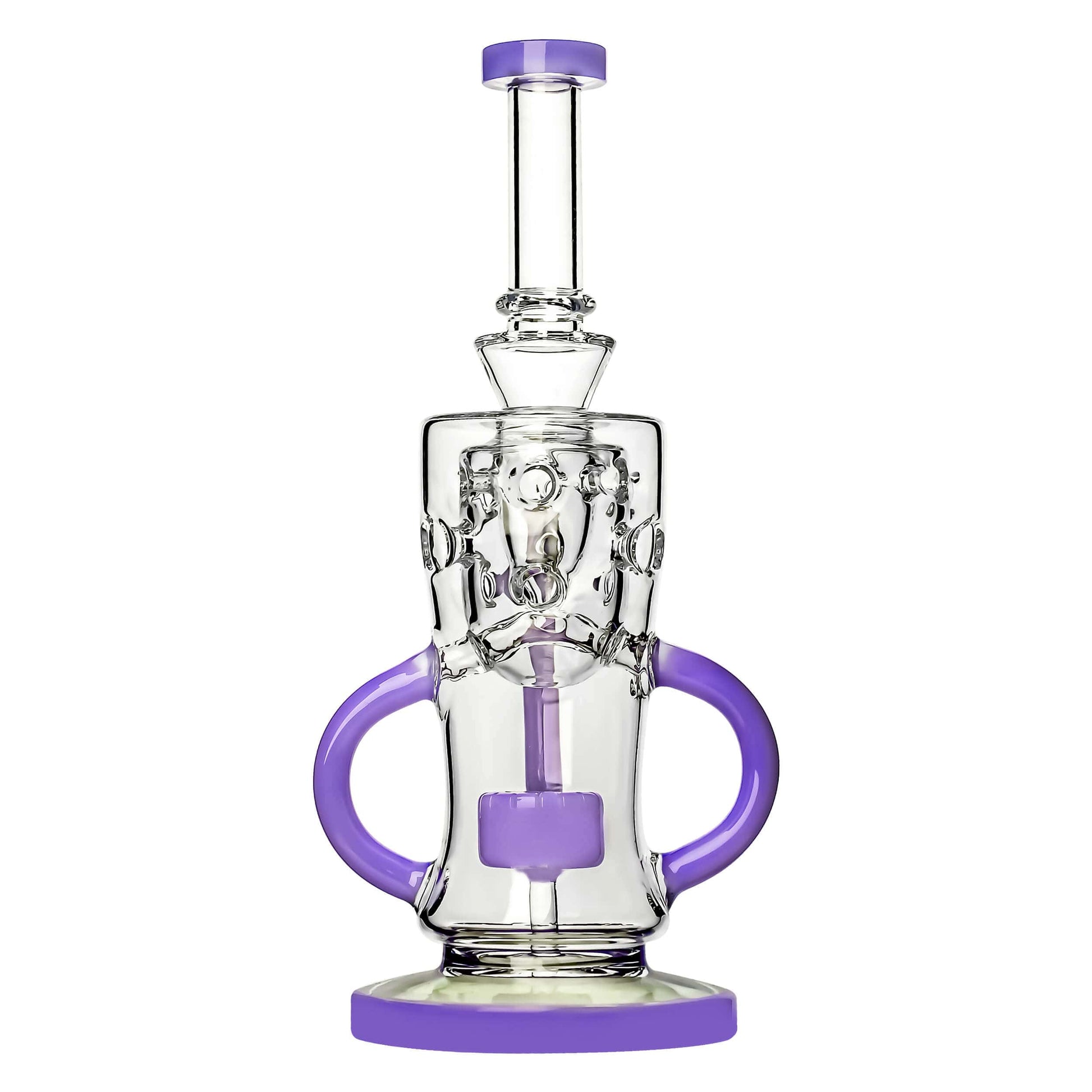 SWISS KLEIN RECYCLER WITH SLITTED PERC DAB RIG Calibear 