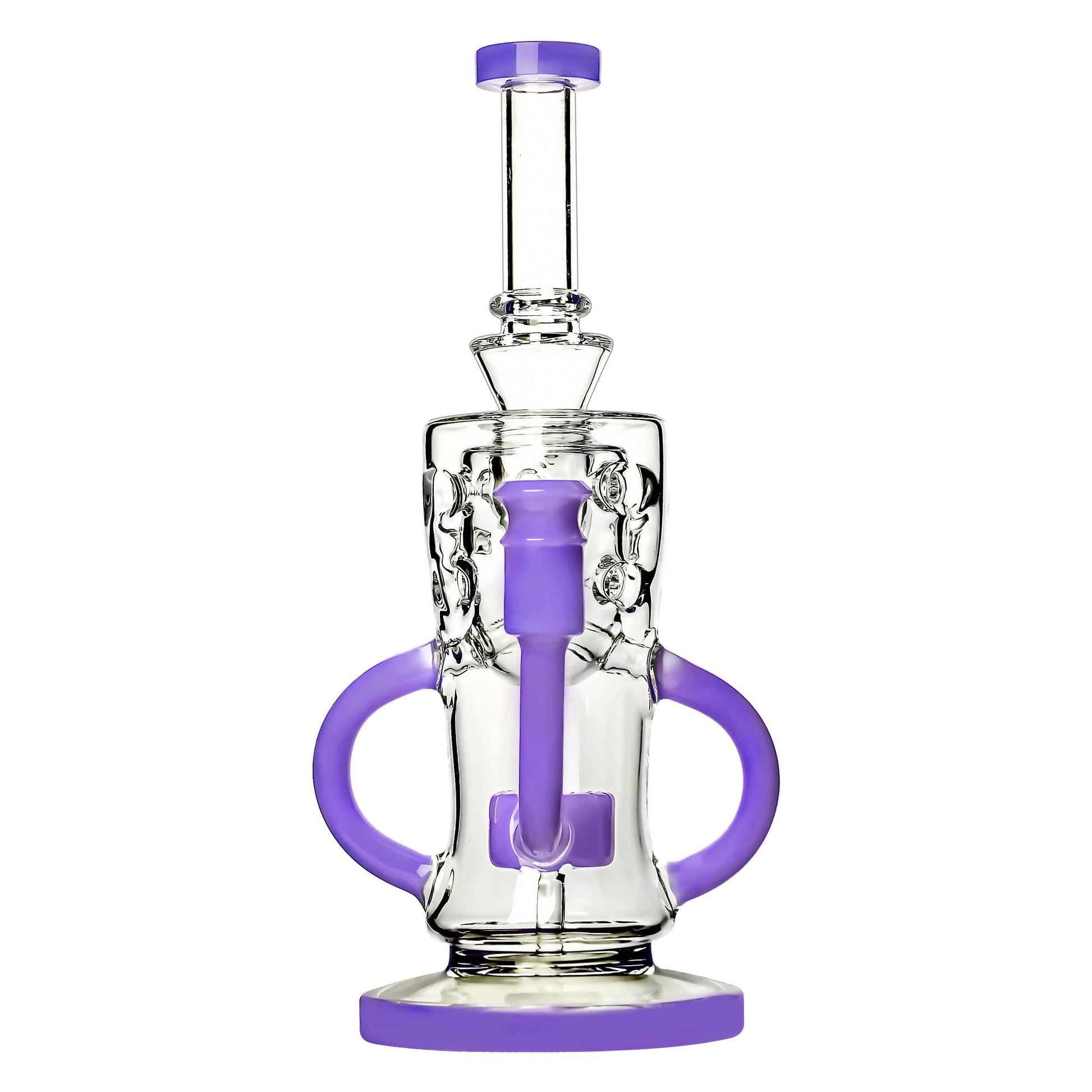 SWISS KLEIN RECYCLER WITH SLITTED PERC DAB RIG Calibear 