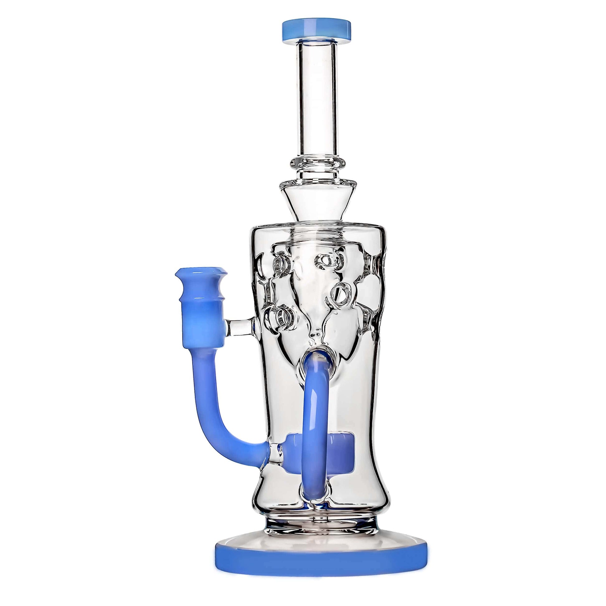 SWISS KLEIN RECYCLER WITH SLITTED PERC DAB RIG Calibear 