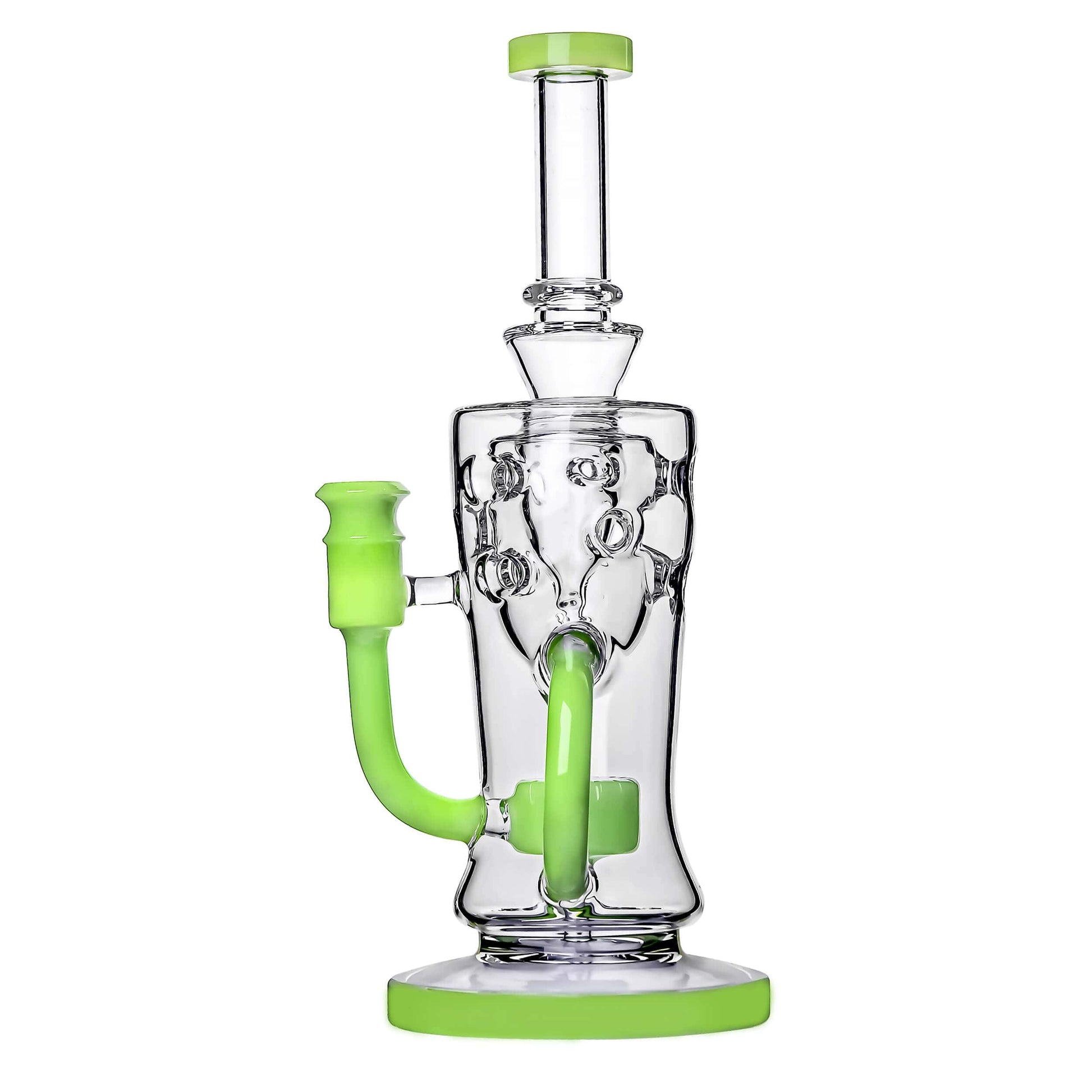 SWISS KLEIN RECYCLER WITH SLITTED PERC DAB RIG Calibear 