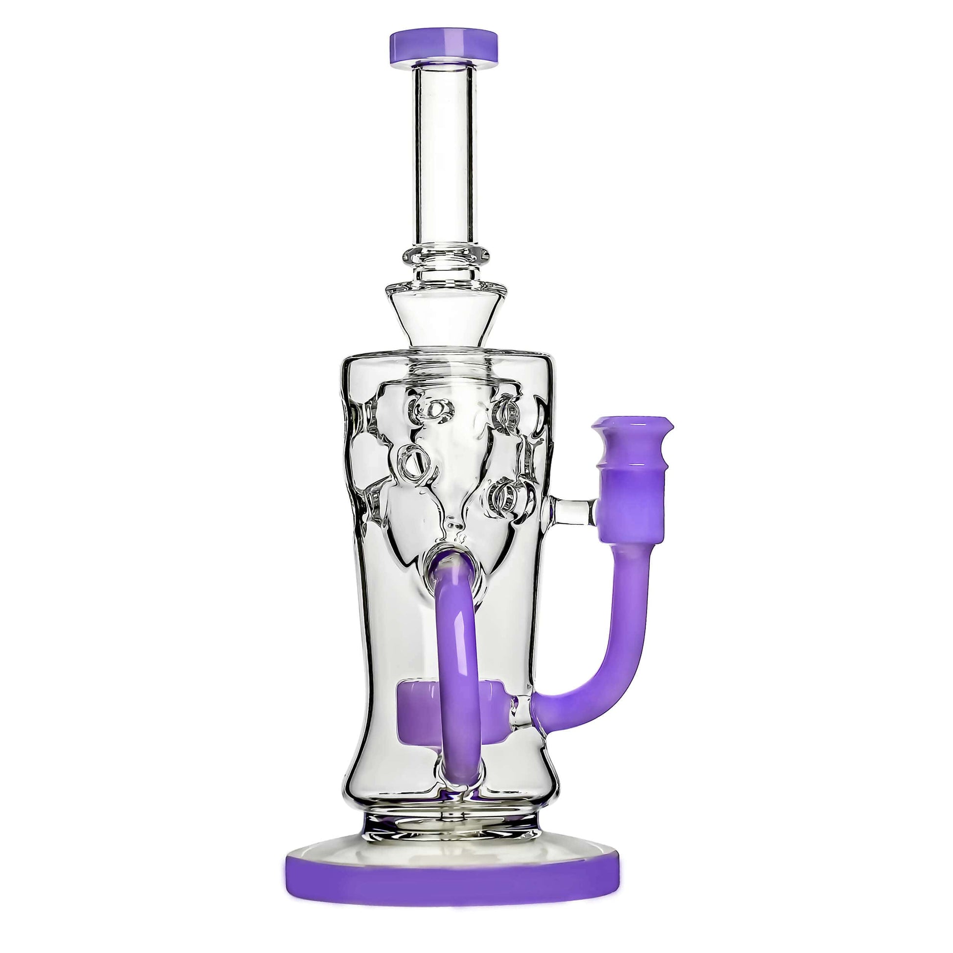 SWISS KLEIN RECYCLER WITH SLITTED PERC DAB RIG Calibear 