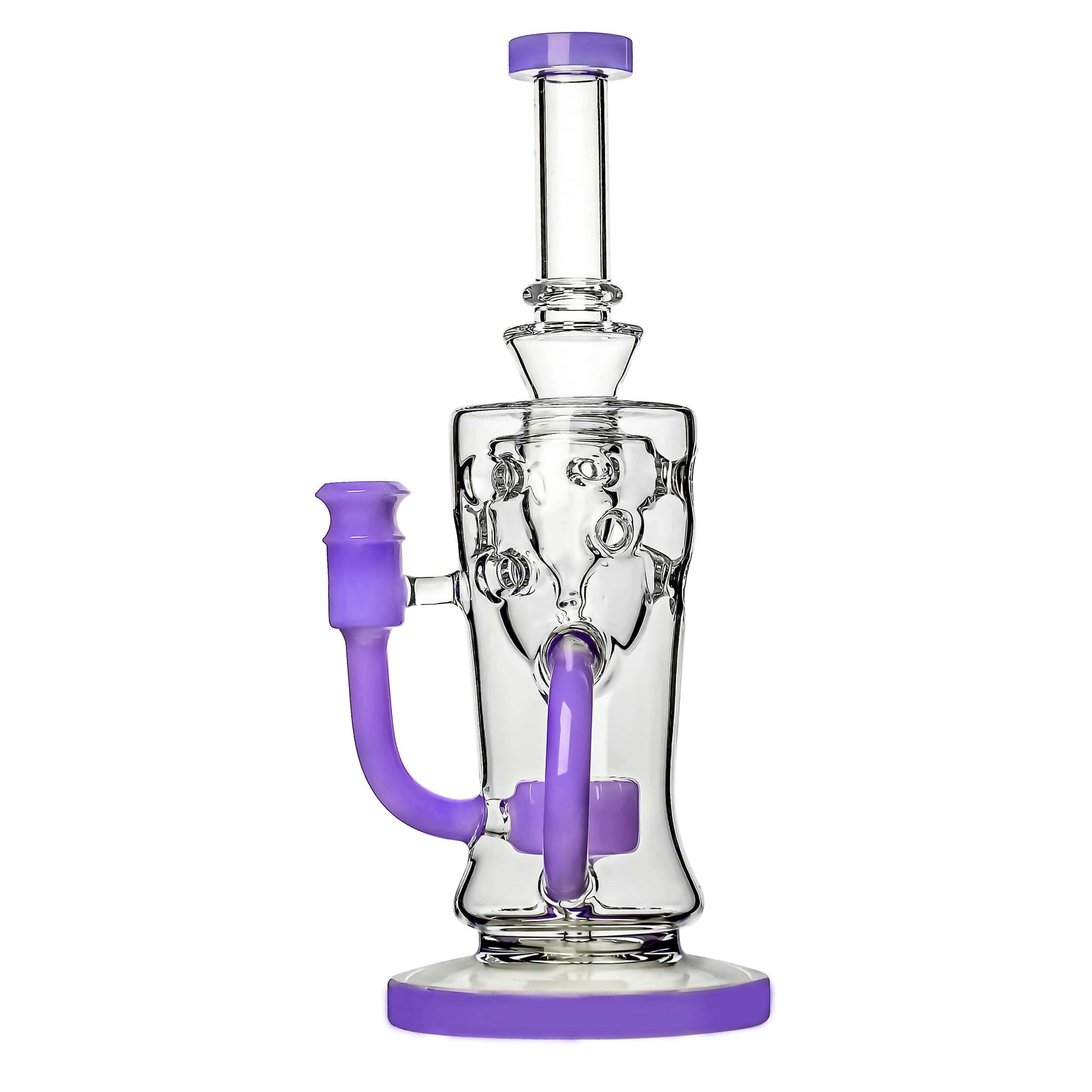 SWISS KLEIN RECYCLER WITH SLITTED PERC DAB RIG Calibear 