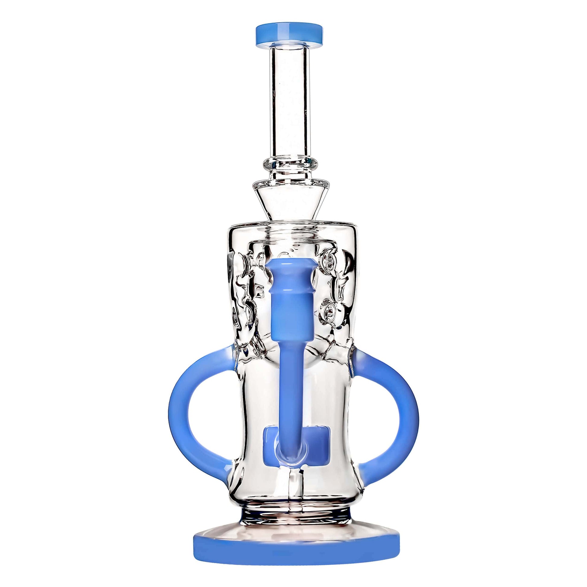 SWISS KLEIN RECYCLER WITH SLITTED PERC DAB RIG Calibear 