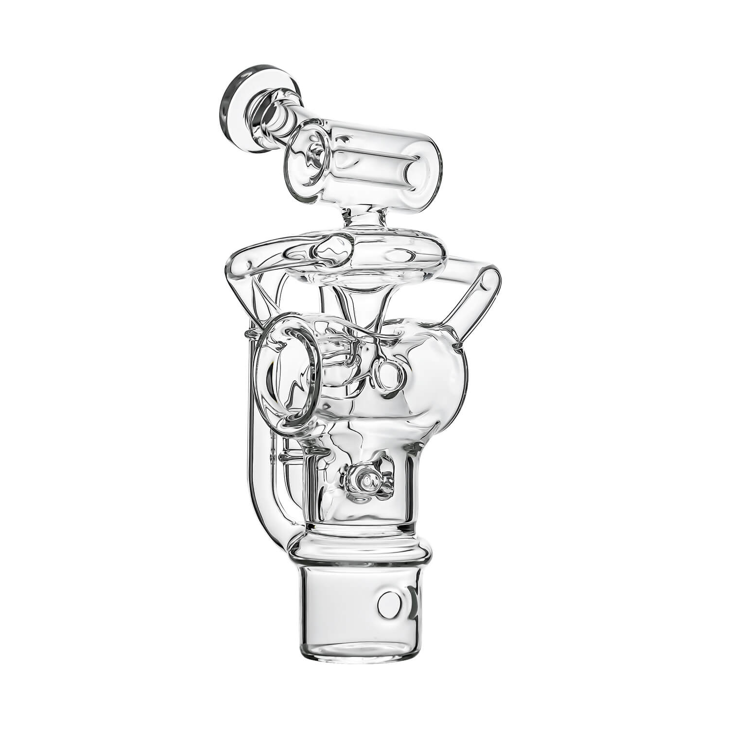 Calibear Swiss Recycler Glass Attachment for Dr. Dabber Switch 2 premium borosilicate Swiss perc recycler glass top