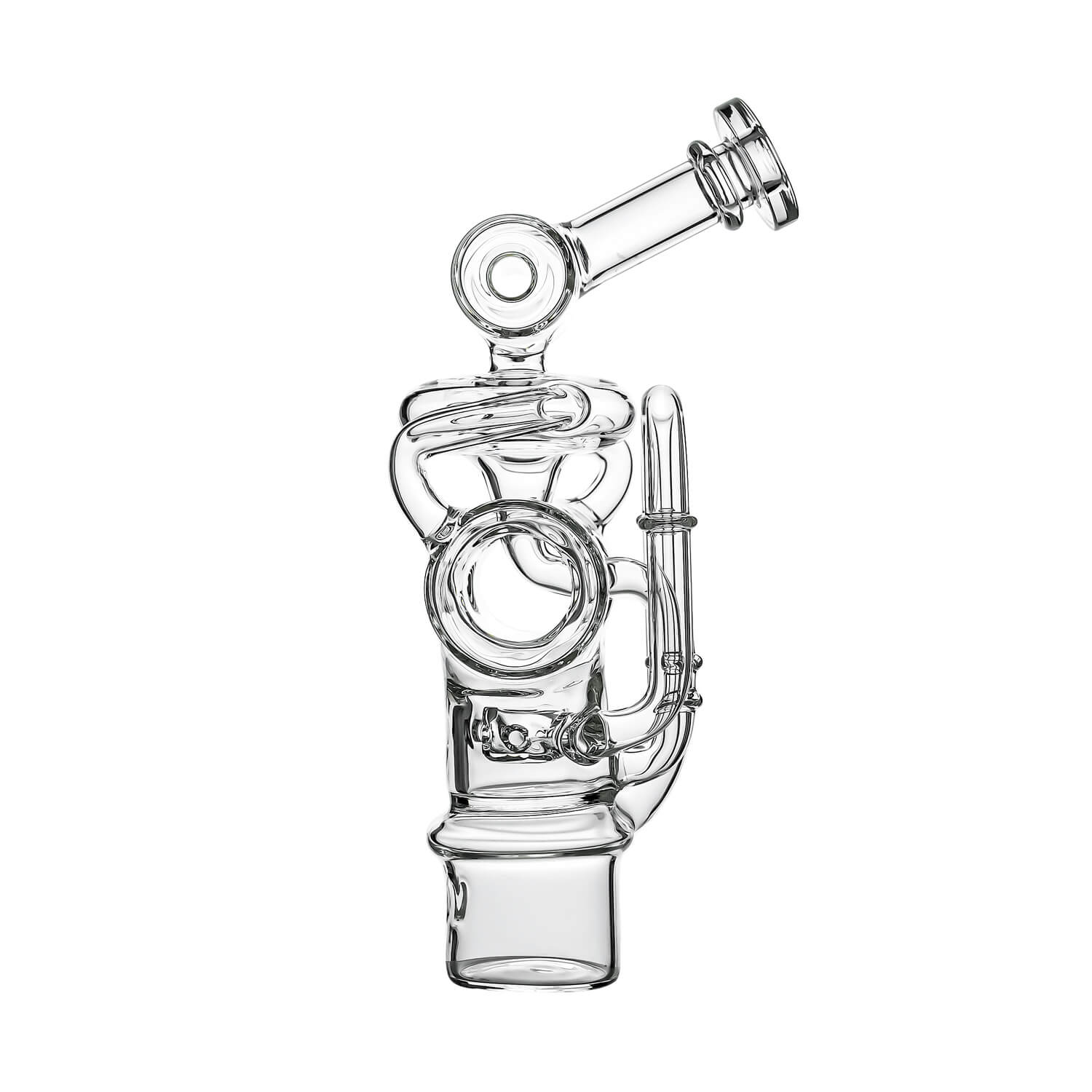 Calibear Swiss Recycler Glass Attachment for Dr. Dabber Switch 2 premium borosilicate Swiss perc recycler glass top