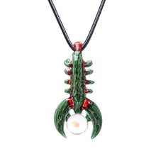 Load image into Gallery viewer, Scorpion Inspired Glass Pendant Necklace  Calibear  