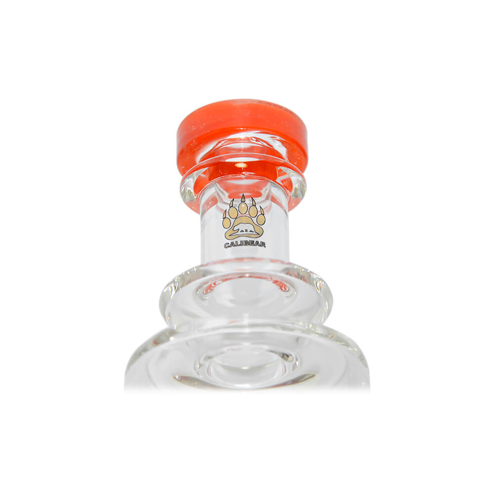 Straight Swiss glass attachment with opal detail for Puffco Peak OG and Pro Calibear multi variant display
