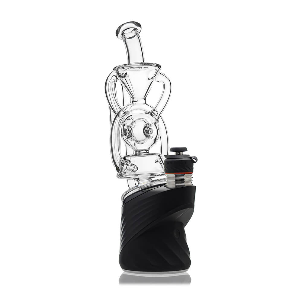 Swiss Fab recycler glass attachment for Puffco Peak OG and Pro with intricate internal diffusion design