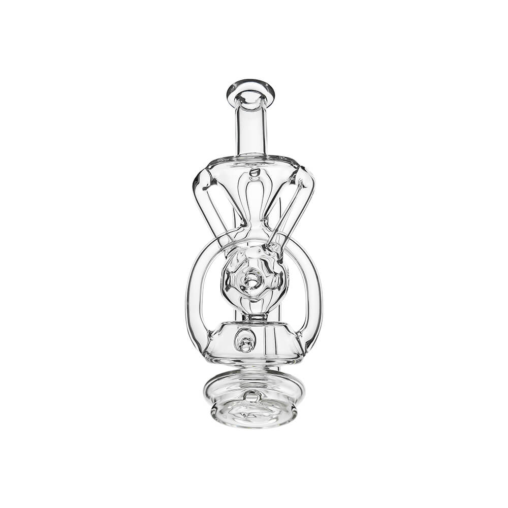 Swiss Fab recycler glass attachment for Puffco Peak OG and Pro with intricate internal diffusion design