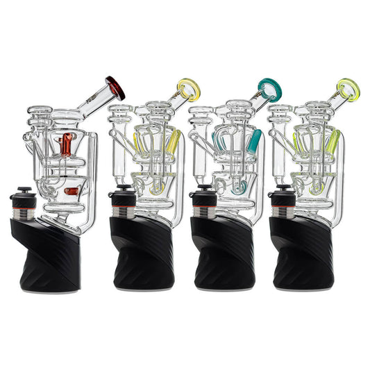 Calibear Triple Vortex Recycler Glass Attachment for Puffco Peak OG & PRO premium borosilicate triple recycler glass top