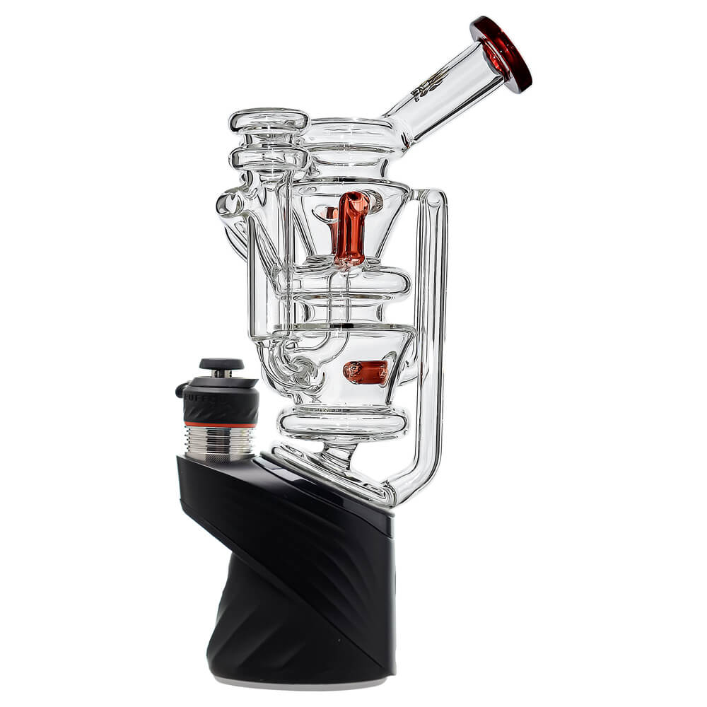 Calibear Triple Vortex Recycler Glass Attachment for Puffco Peak OG & PRO premium borosilicate triple recycler glass top