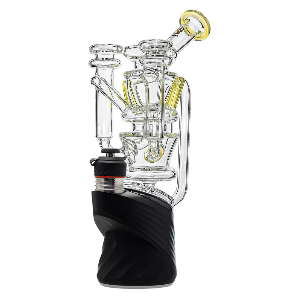 Calibear Triple Vortex Recycler Glass Attachment for Puffco Peak OG & PRO premium borosilicate triple recycler glass top