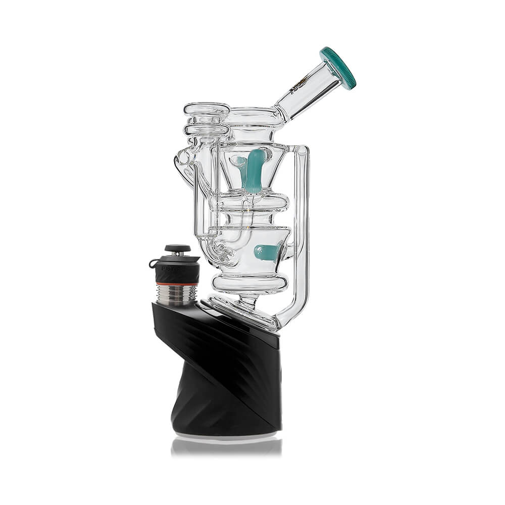 Calibear Triple Vortex Recycler Glass Attachment for Puffco Peak OG & PRO premium borosilicate triple recycler glass top