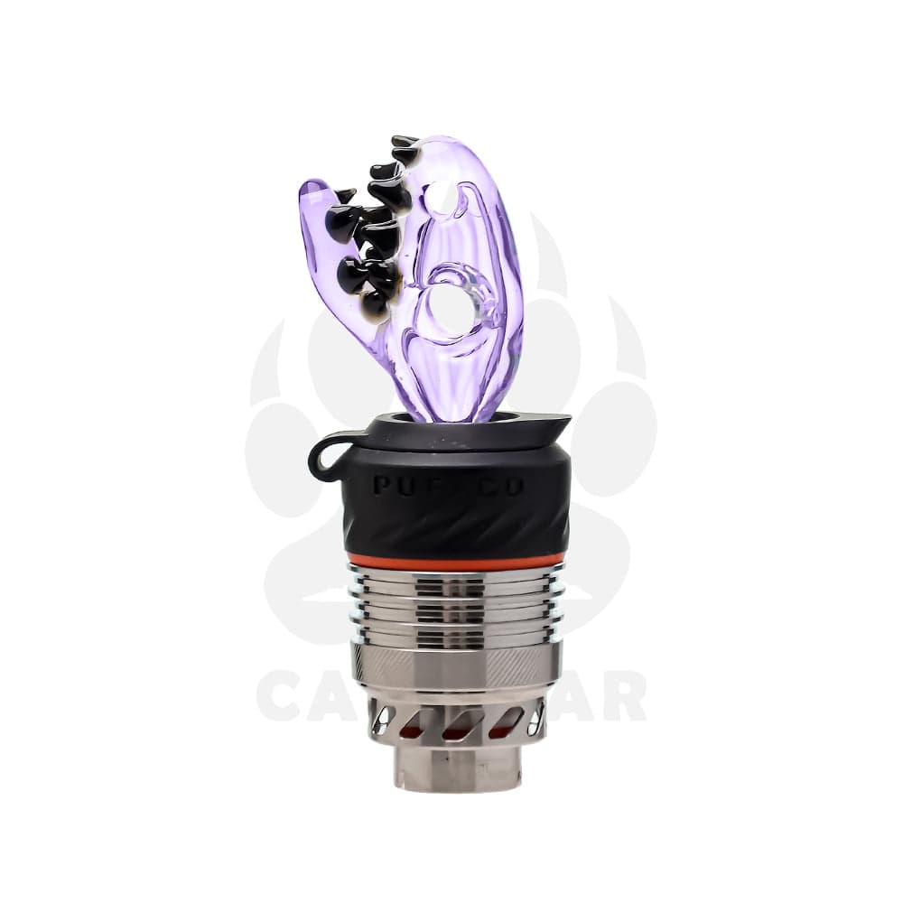 US COLOR DINO HEAD PUFFCO 3D XL GLASS CAP- Premium puffco glass attachment from Calibear Glass. Ideal for dabbing, providing smooth hits and durability. Shop high-quality dab rigs, water pipes, bongs, erig glasses and glass smoking accessories at Calibear