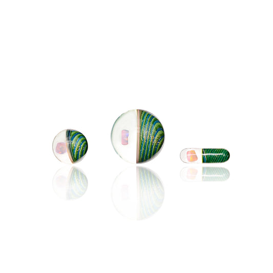 VIBRANT CACTUS GLASS BEAD SET