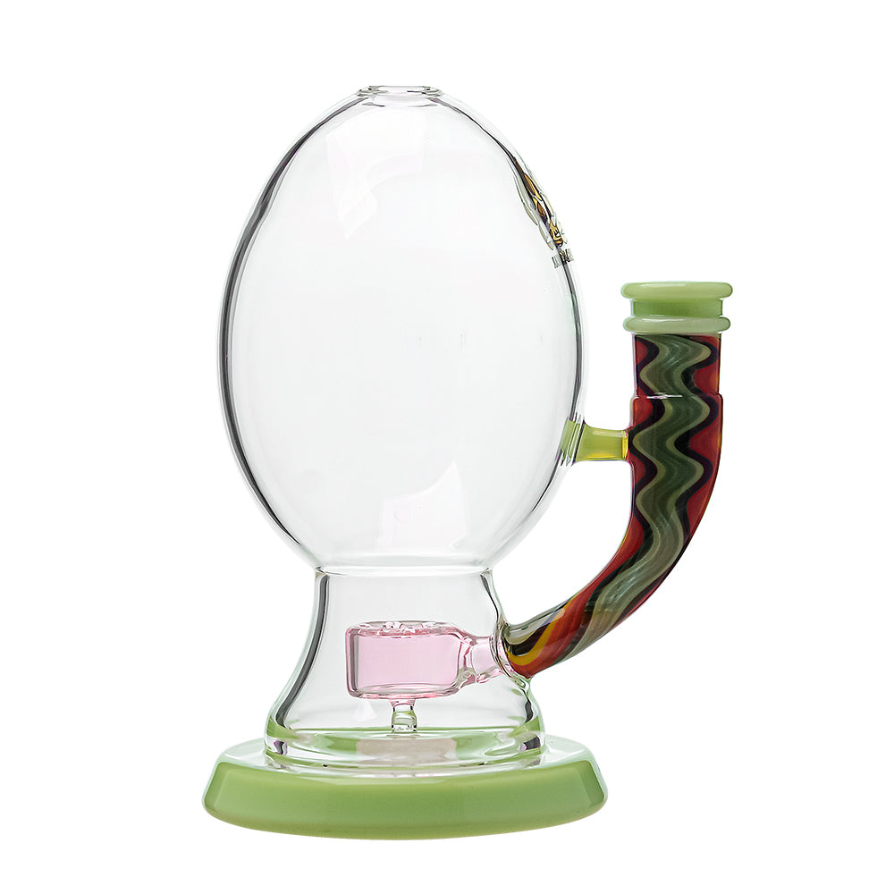 WIGWAG BIG OVAL EGG- Premium borosilicate glass dab rig from Calibear Glass. Ideal for dabbing, providing smooth hits and durability. Shop high-quality dab rigs, water pipes, bongs, erig glasses and glass smoking accessories at Calibear Glass. Elevate your smoking experience with a durable and stylish glass dab rig. Free shipping on all orders