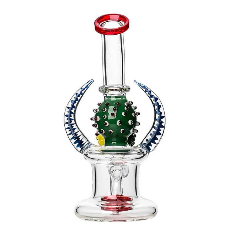 WIGWAG HORNS GLASS WATER PIPE GLASS DABRIG DAB RIG Calibear  