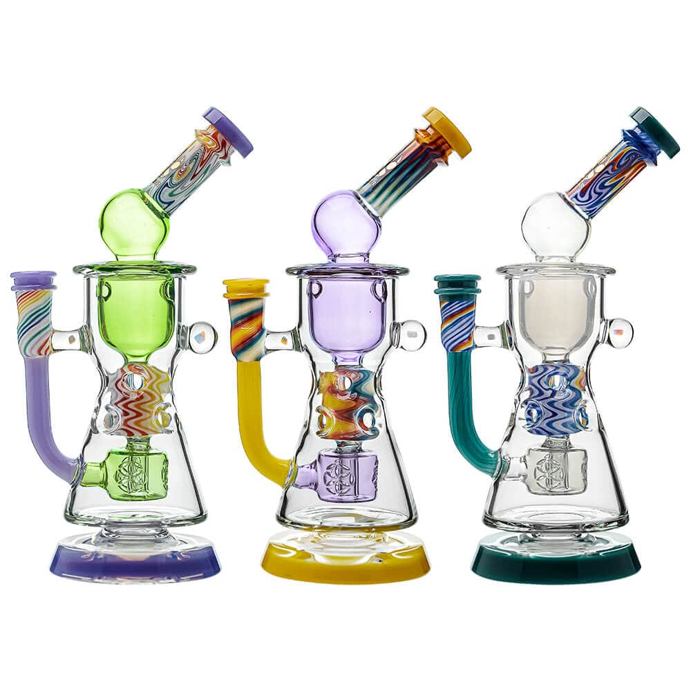 WIGWAG STRAIGHT FAB TORUS V2 ENCASED TWO OPALS WITH SEED OF LIFE PERC DAB RIG Calibear 