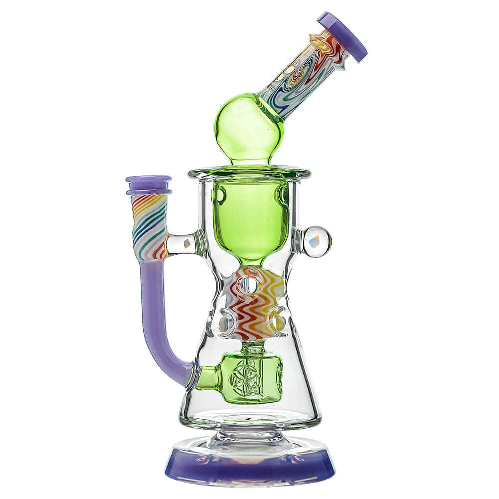 WIGWAG STRAIGHT FAB TORUS V2 ENCASED TWO OPALS WITH SEED OF LIFE PERC DAB RIG Calibear 