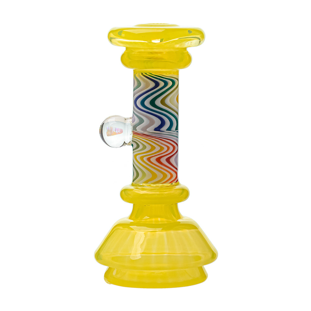 WigWag Dry Top glass attachment for Focus V Carta with opal stone accent, available in red, yellow, green, orange, and teal colors.